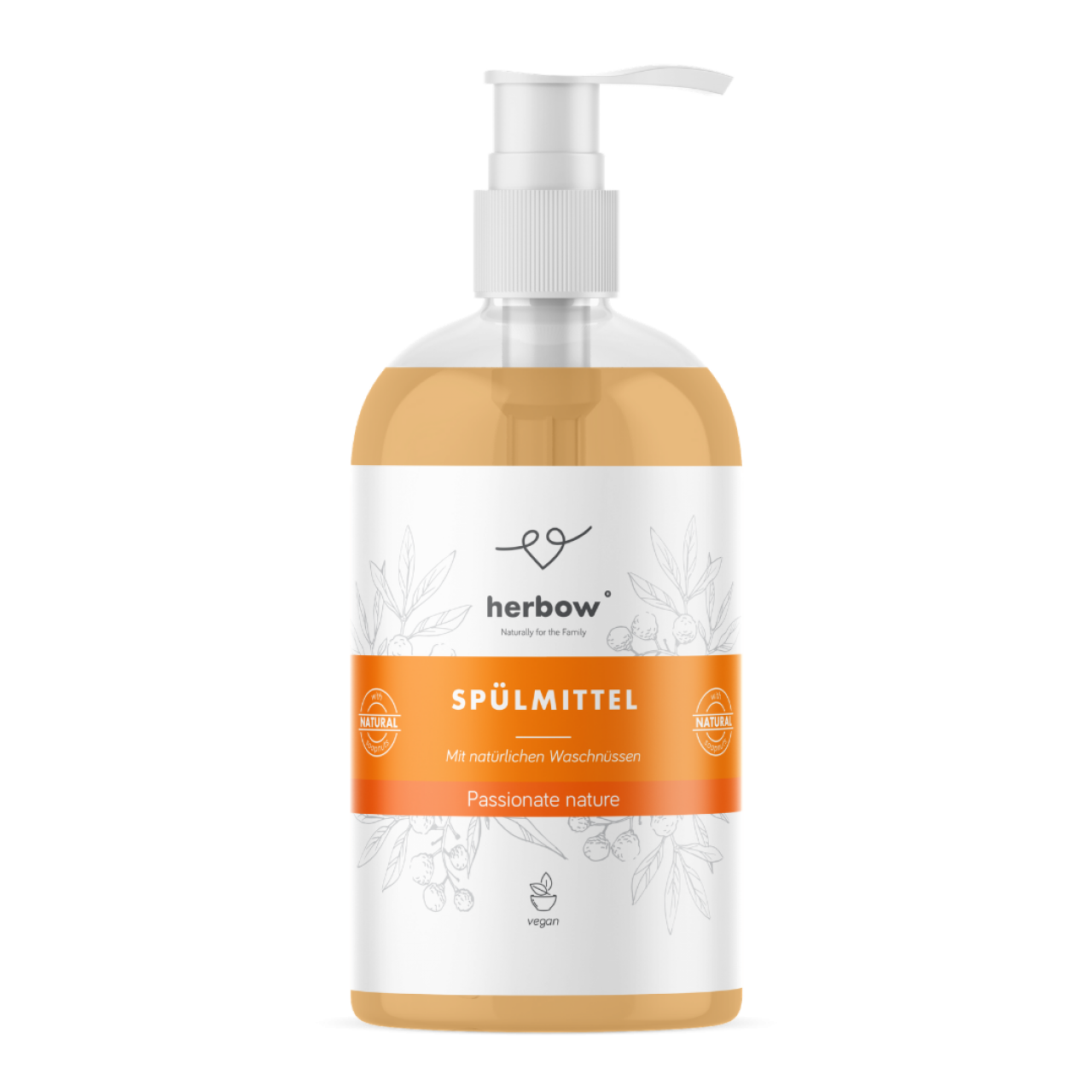 Herbow<br> TEKUTÉ MYDLO - Vášnivá príroda 500ml
